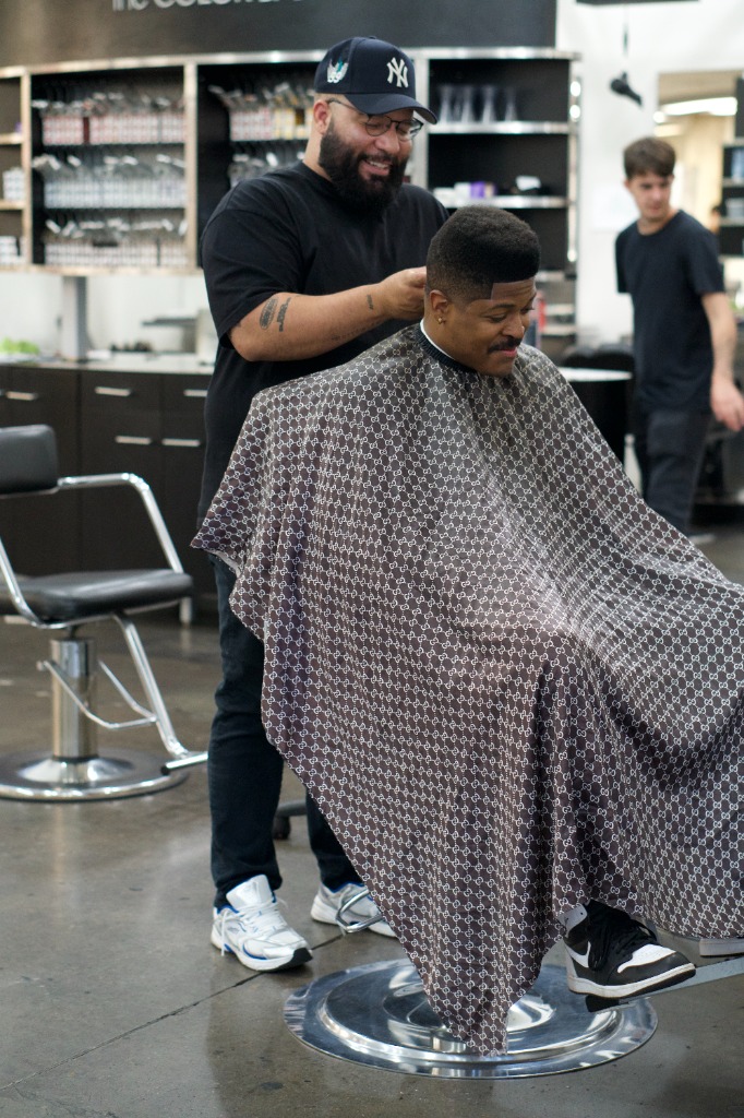 Sandro teaching at Paul Mitchell